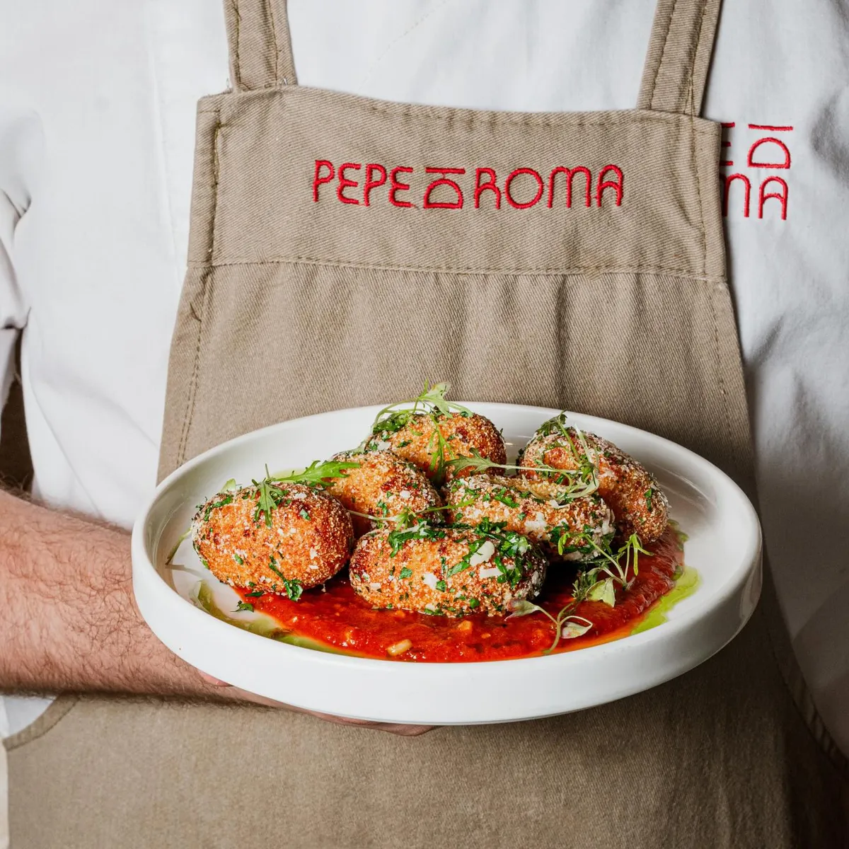 Plato servido por el cocinero